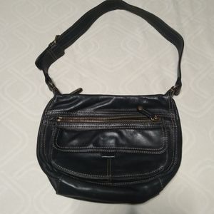 Vintage Fossil Black Leather purse